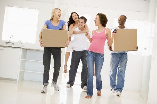 Customer reviewing self storage service terms and booking details