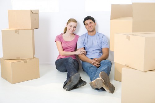 Donation items being prepared for charity reuse