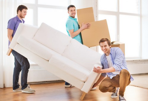 Packing and preparing belongings for long-term storage in West Kensington