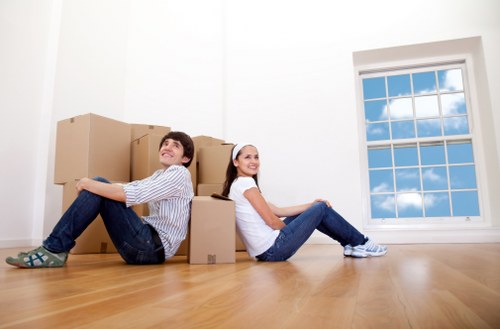 Packed paperwork ready for document storage in Westkensington